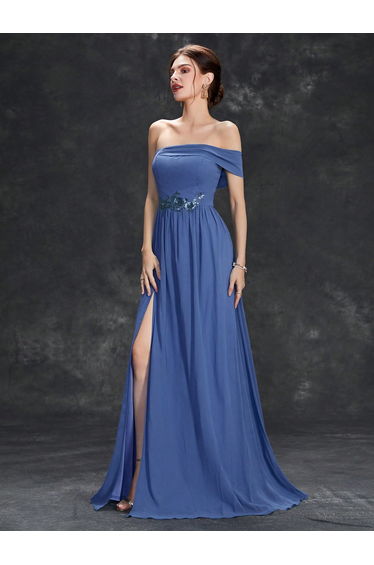 Leely Elegant Off The Shoulder Evening Gown