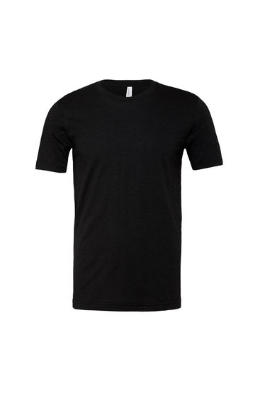 Bella + Canvas Adults Unisex Heather CVC T-Shirt - Black Heather