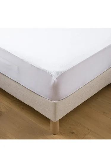 واقي مرتبة سرير قطن مقاوم للماء ومضاد للحساسية بإرتفاع 25سم مضاد للماء