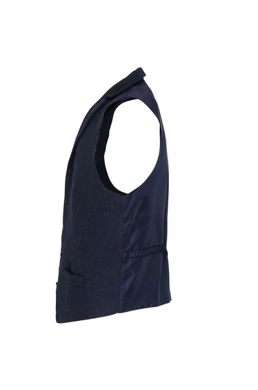 Premier Mens Herringbone Waistcoat - Navy
