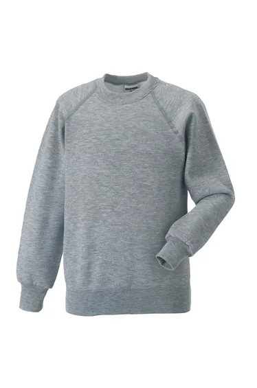 Jerzees Schoolgear Childrens Raglan Sleeve Sweatshirt (Pack of 2) - Light Oxford