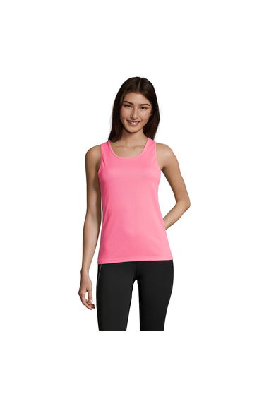 SOLS Womens/Ladies Sporty Performance Sleeveless Tank Top - Neon Pink