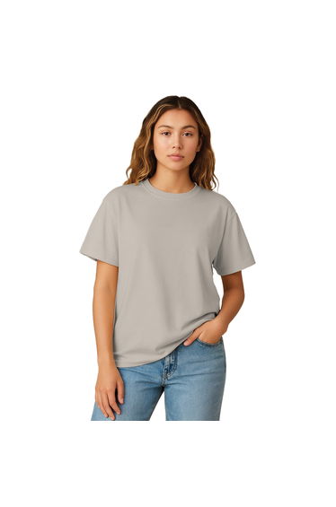 Casual Classics Womens/Ladies Combed Cotton Oversized T-Shirt - Stone