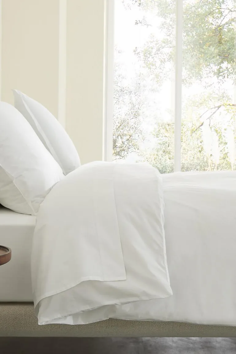 Sabbal Washed Cotton Percale Duvet Cover - 2
