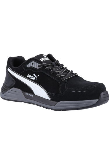 Puma Safety Mens Airtwist Low S3 Leather Safety Trainers - Black