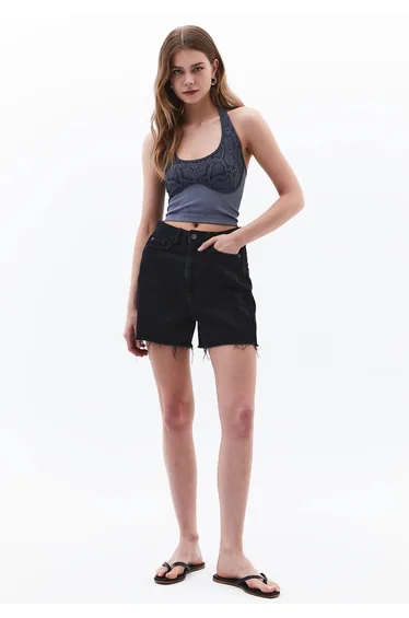 High Neck Tank Top - PEARL ANIMAL COMB