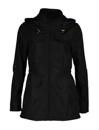 Elasticated Waist Mac - black - 2