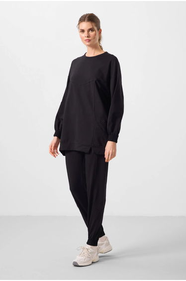 TOMMY Oversized Fleece Sweatshirt And Pants Set
