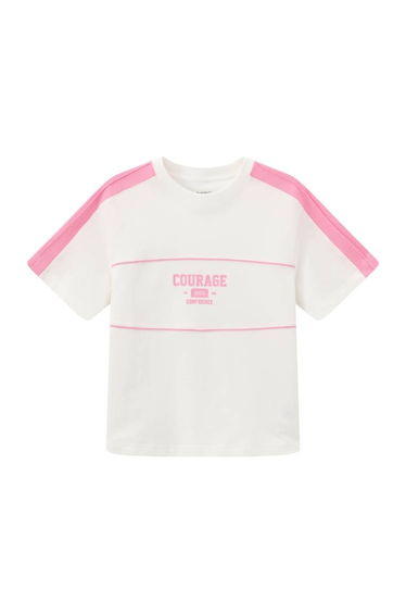 Sporty Contrast Panel T-Shirt