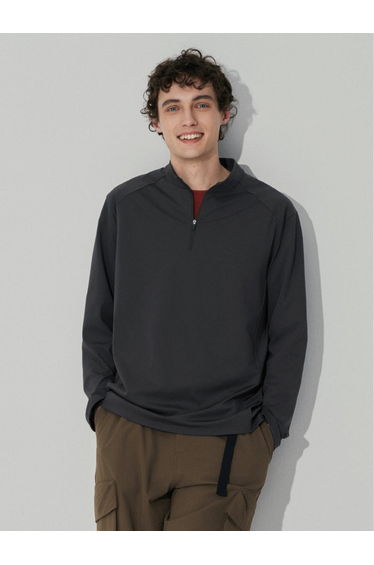 Men's Quarter Zip Long Sleeve Top
