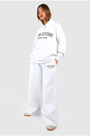 Dsgn Studio Applique Straight Leg Jogger - ash grey