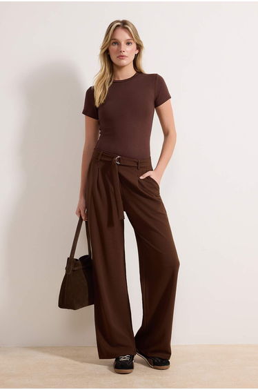 Brown*002 Knitted Blouse