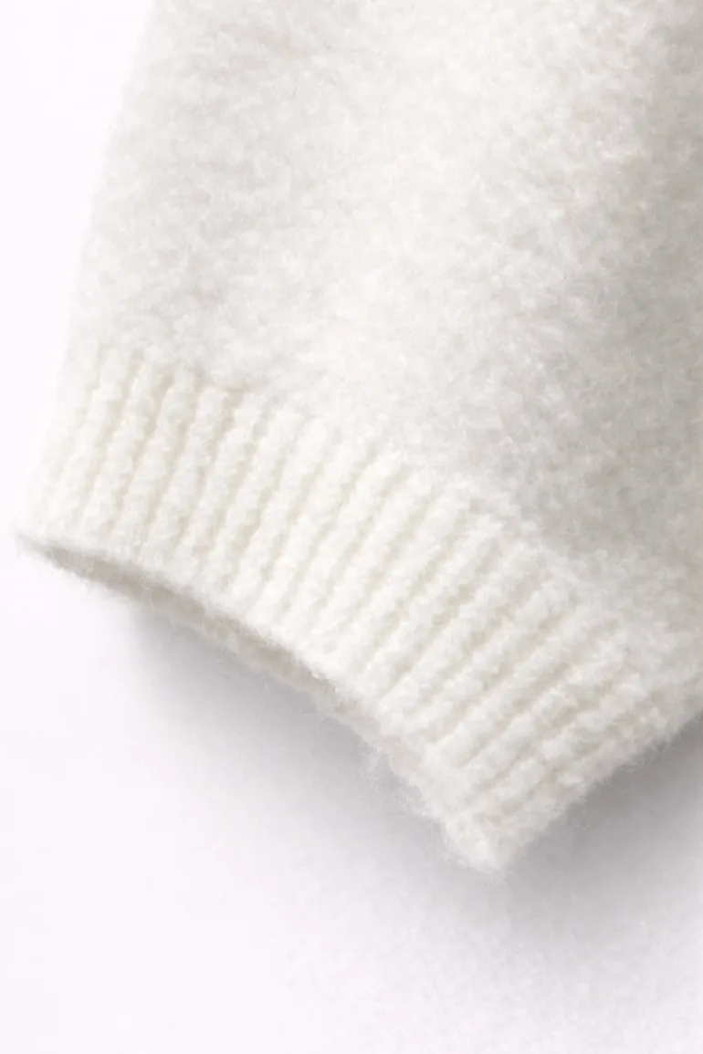 MIXRAY Oversized Ribbed Turtleneck Sweater - 2