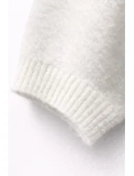 MIXRAY Oversized Ribbed Turtleneck Sweater - 2