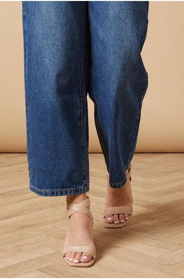 Millie Covered Buckle Block Heeled Sandals
