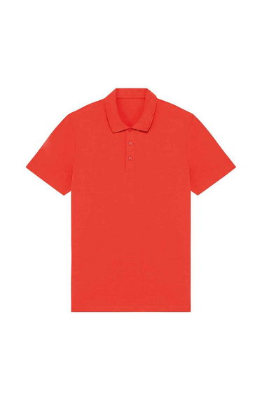 Native Spirit Mens Jersey Polo Shirt - Paprika Red