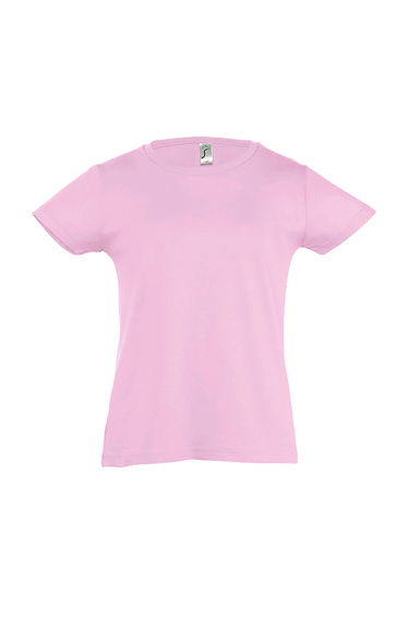 SOLS Girls Cherry Short Sleeve T-Shirt - Orchid Pink