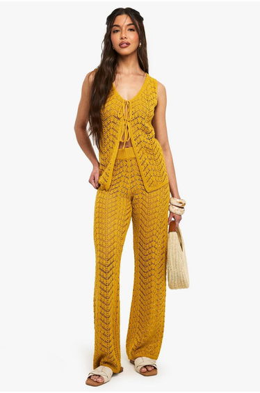 Crochet Wide Leg Trouser