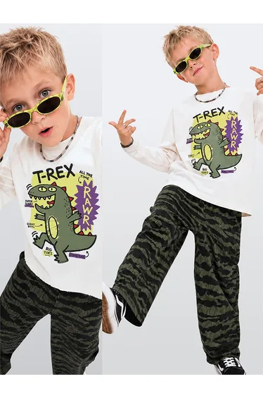 T-Rex Boy's T-shirt Trousers Set
