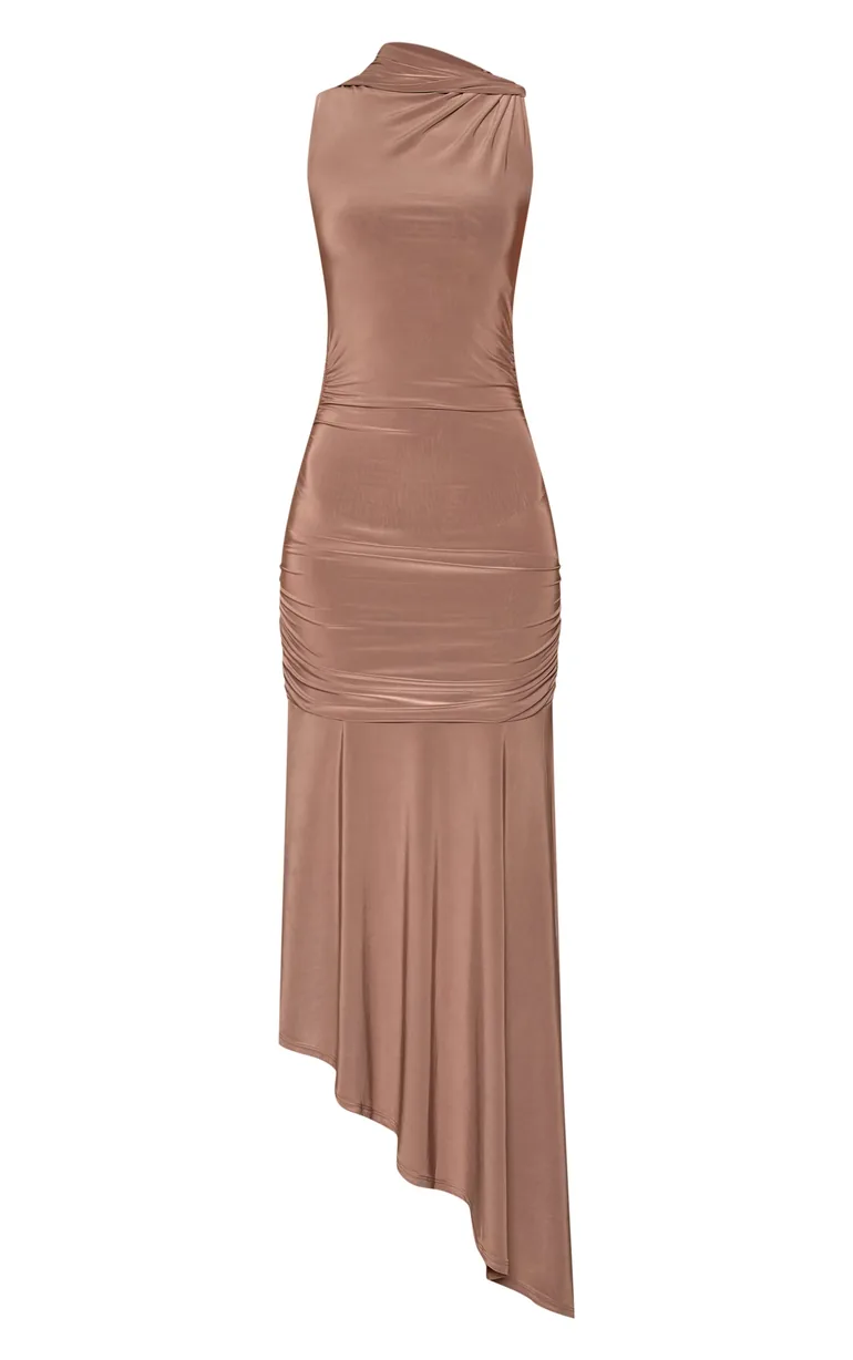 wedding dress ankle length Caprice Asymmetrical Layered Dress in Alabaster – TENET