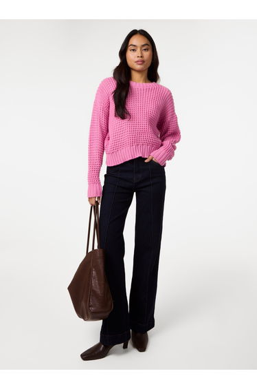 Waffle Knit Crop Jumper