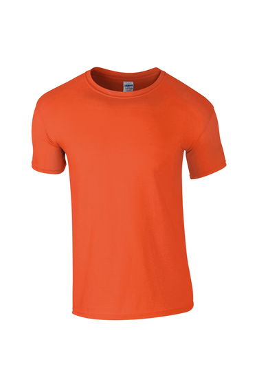 Gildan Mens Short Sleeve Soft-Style T-Shirt - Orange