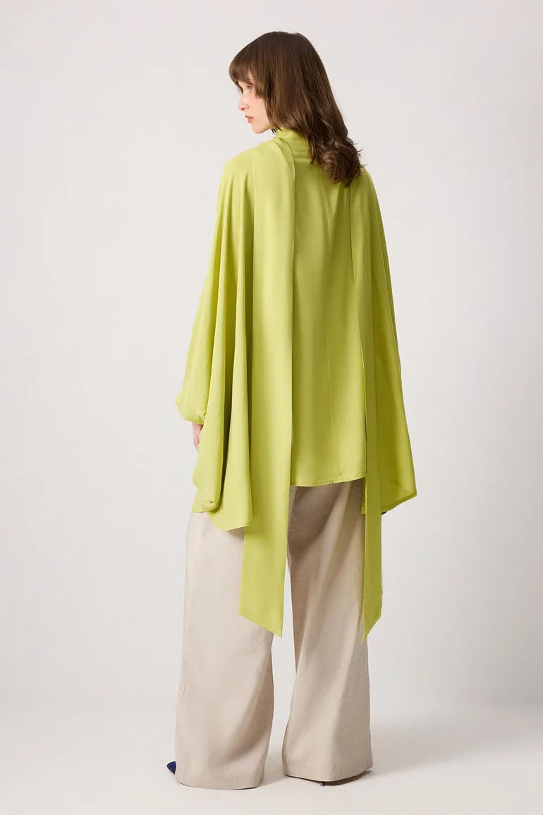 FLOWING VISCOSE KIMONO - 4