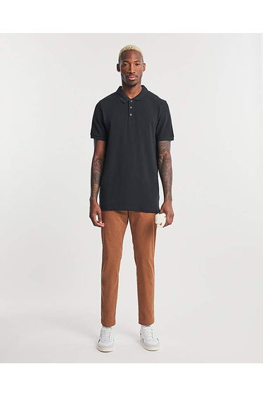 Pure Cotton Pique Polo Long