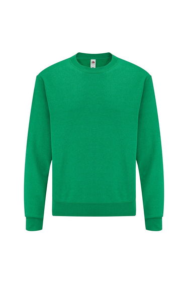 Fruit Of The Loom Mens Set-In Belcoro® Yarn Sweatshirt - Heather Green