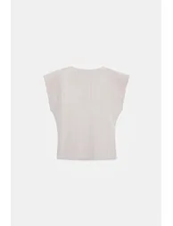 DILVIN Striped V-neck Woven Waistcoat - 5