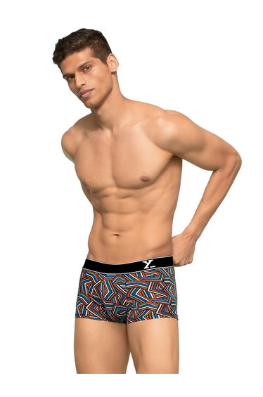 Pack of 2 - Men Printed Breathable Cotton Trunks