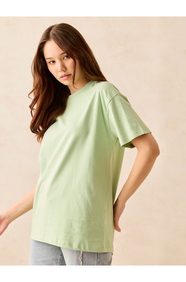 Green Graphic Oversized T-Shirt