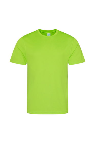 AWDis Just Cool Mens Performance Plain T-Shirt - Electric Green