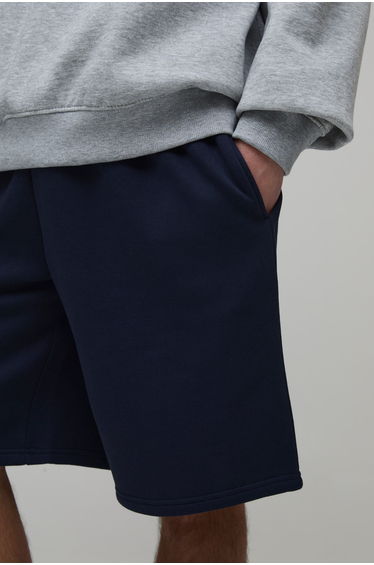 Basic Baggy Fit Jersey Short - navy product thumbnail 3