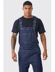 Full Length Denim Dungarees - 3