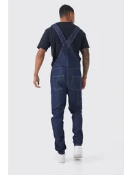 Full Length Denim Dungarees - 1
