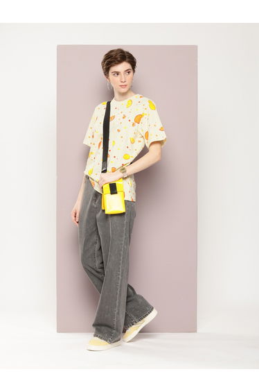 Women Oversized Graphic Printed Oversized T-Shirt