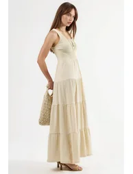 فستان بيج ماكسي على شكل حرف A - 1