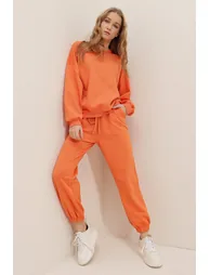 Sweatsuit - Orange - Regular fit - 1