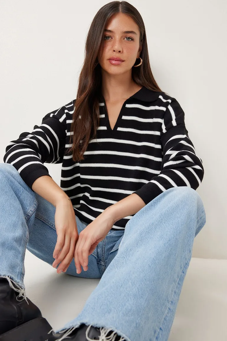 Sweater - Black - Regular fit