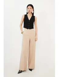 Tailored Wide Leg Trousers