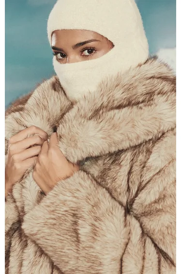 Cream Knitted Balaclava