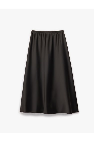Satin Midi Skirt