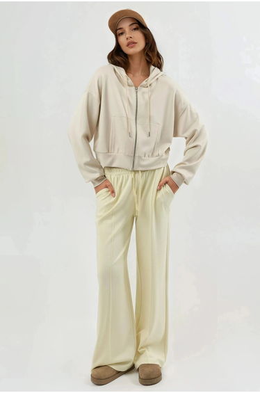 BUSEM Hooded Zippered Short Jacket