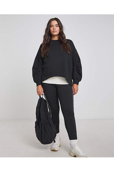 Curved Hem Dip Back Sweatshirt