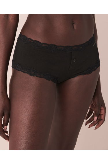 Lace Trim Super Soft Boyleg Panty