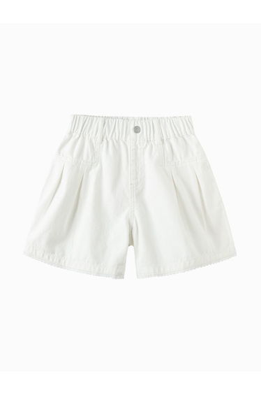Girls' Pleated Denim Shorts