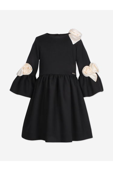 Girls Juliet Dress in Black