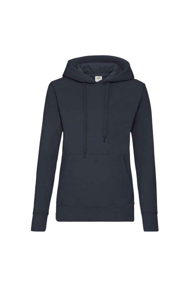 Fruit of the Loom Classic Lady Fit Hooded Sweatshirt - Deep Navy