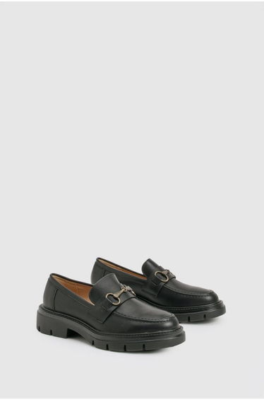 T Bar Chunky Loafer - black